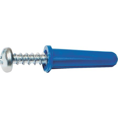 Midwest Fastener Screw Anchor, 1-1/2" L, Nylon 10413